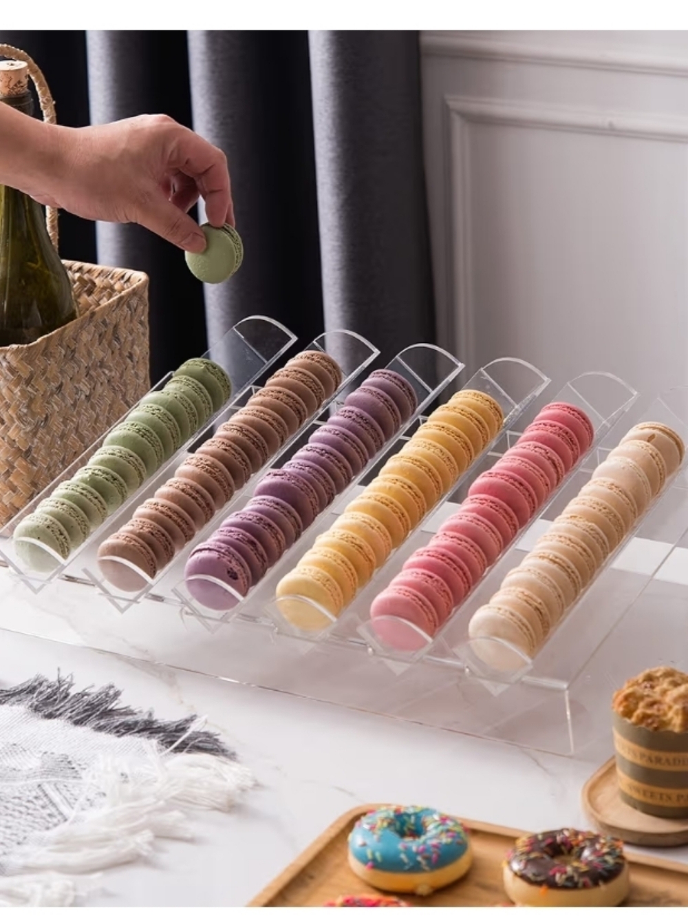 Macaron Acrylic Display Stand 7 Slots